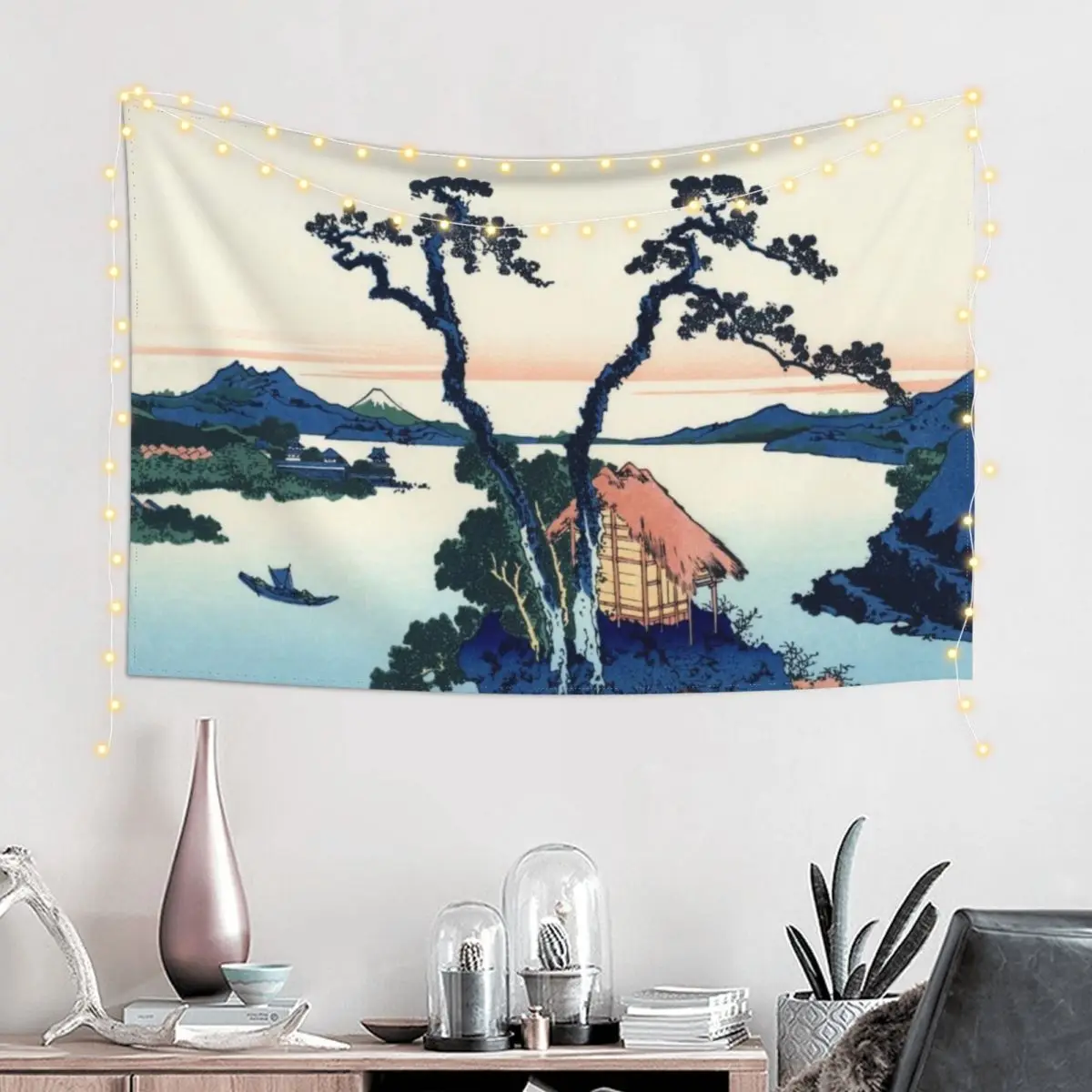 Озеро Сува в провинции Шинно Гобелен Скандинавский домашний декор Аниме Декор