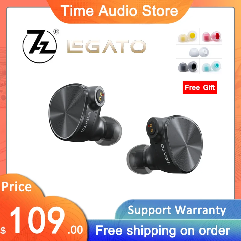 

7HZ Legato Dual Dynamic Drivers IEMs Earphones / High-performance N52 Magnet Punchy Bass Treble HiFi In-Ear Wired Earphones