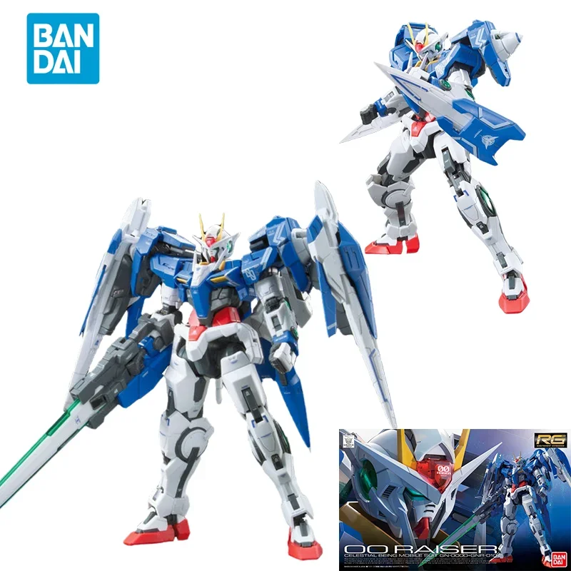Прямая доставка Bandai оригинальная аниме-коллекционная модель GUNDAM RG 1/144 00 RAISER