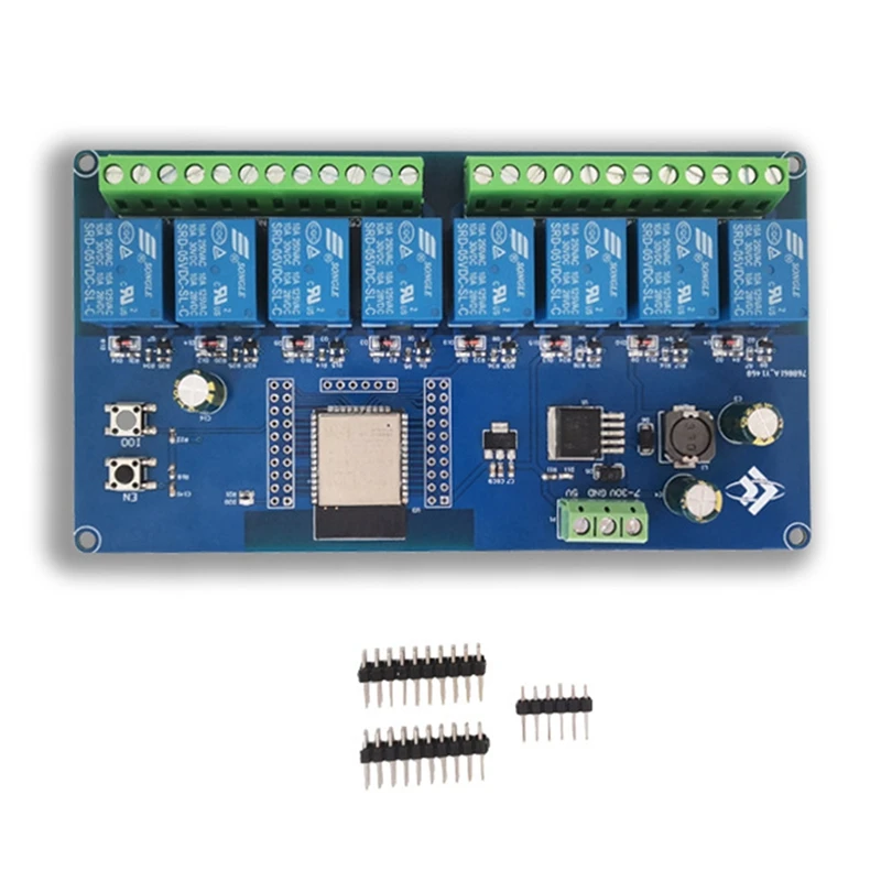 

ESP32 WIFI Bluetooth BLE 8-позиционный релейный модуль, внешняя плата разработки DC5-30 в, источник питания