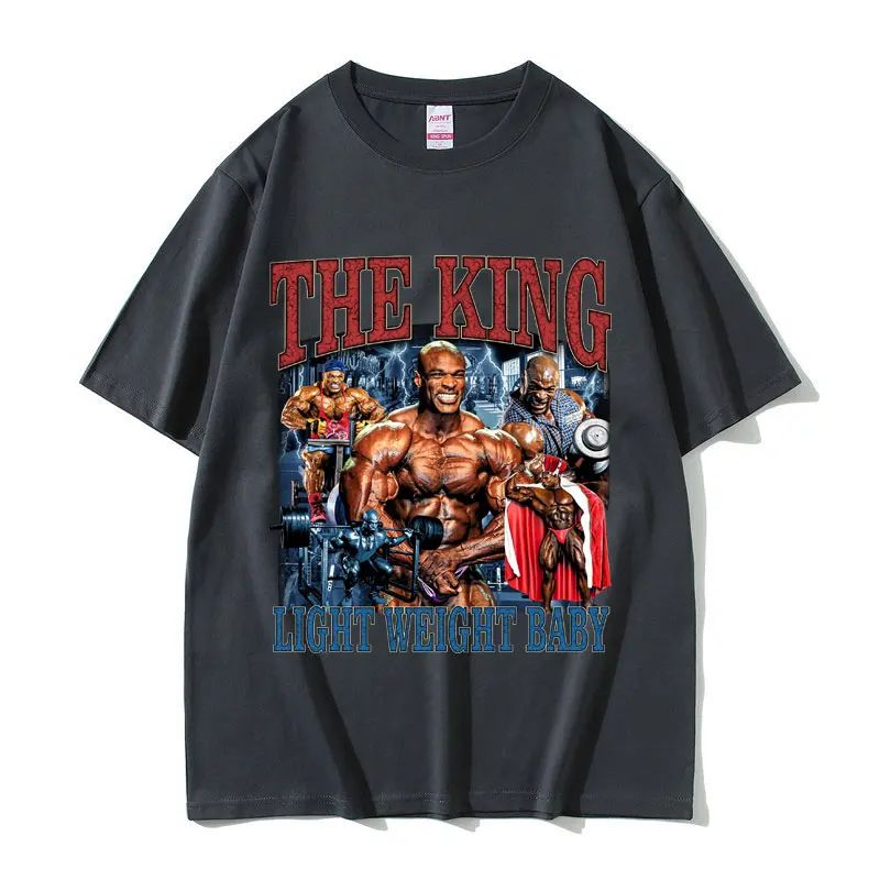 The King Light Weight Baby Ronny Coleman футболки с чехлом для мужчин забавная футболка фитнеса и