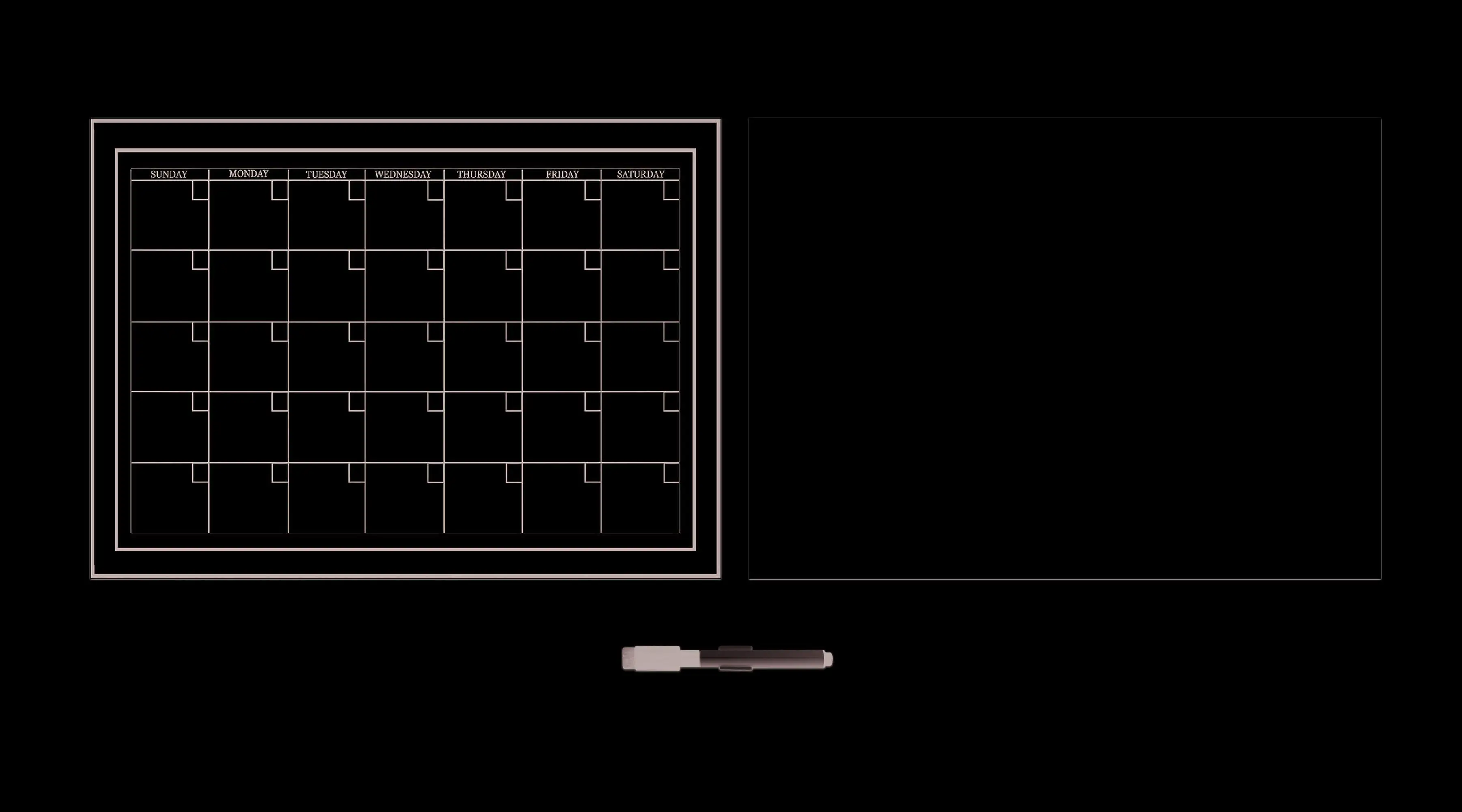 

Monthly Whiteboard Dry Erase Calendar and Message Board Decal