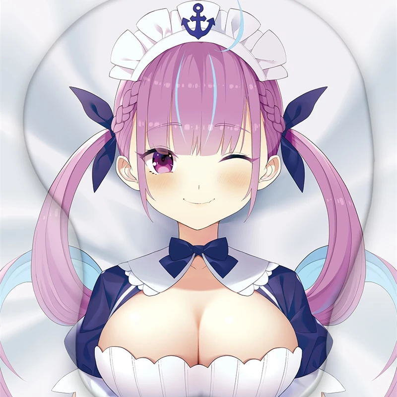 

Коврик для мыши Minato Aqua с аниме 3D Oppai, упор для запястья