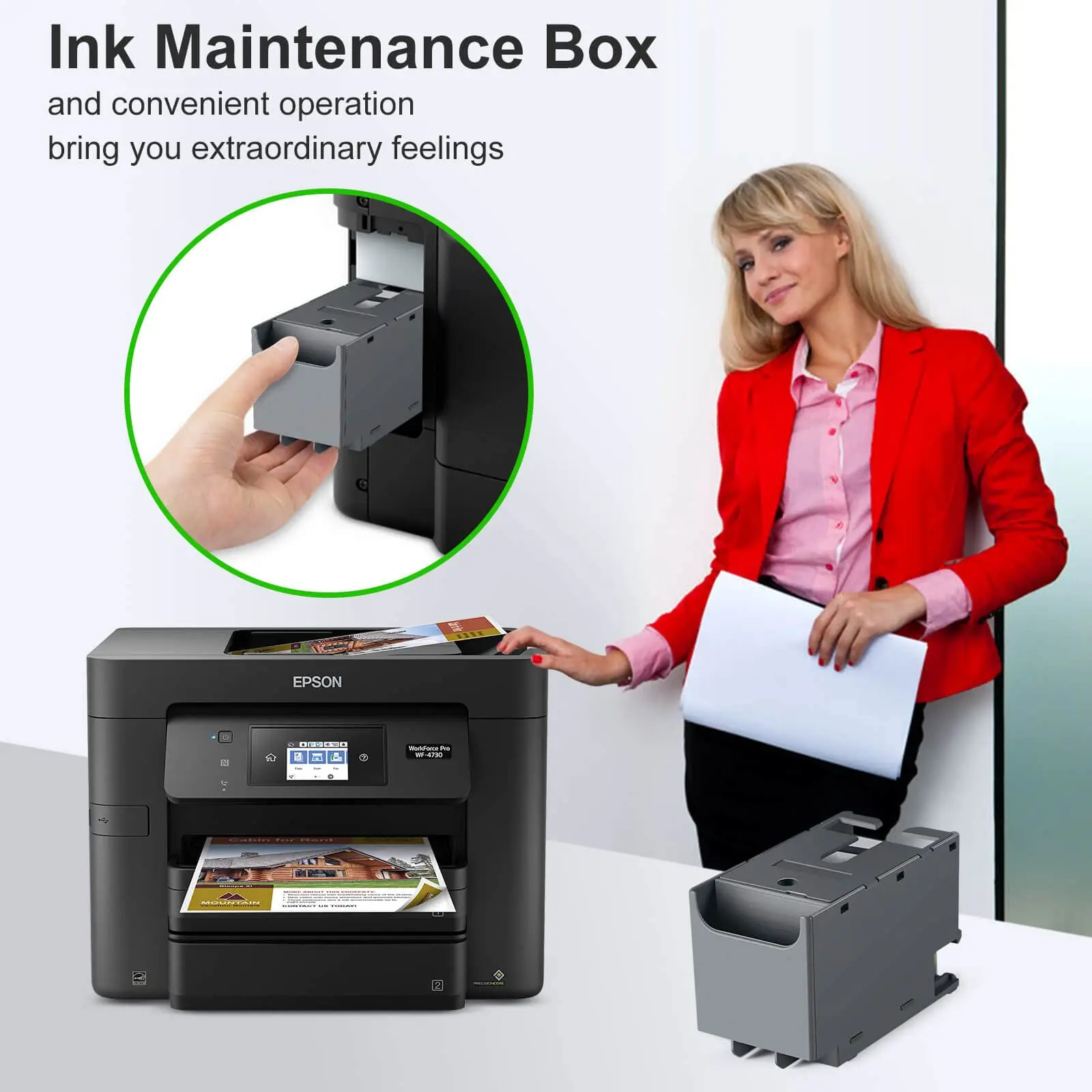 Фото Комплект из 3 емкостей для отработанных чернил T6716 T6715 для WF-3820/4820/4830/4720/4834/4734/4730/4740 ET-8700 EC-4030/4020 WF-M5799/C5710/M5299/C5290 №4