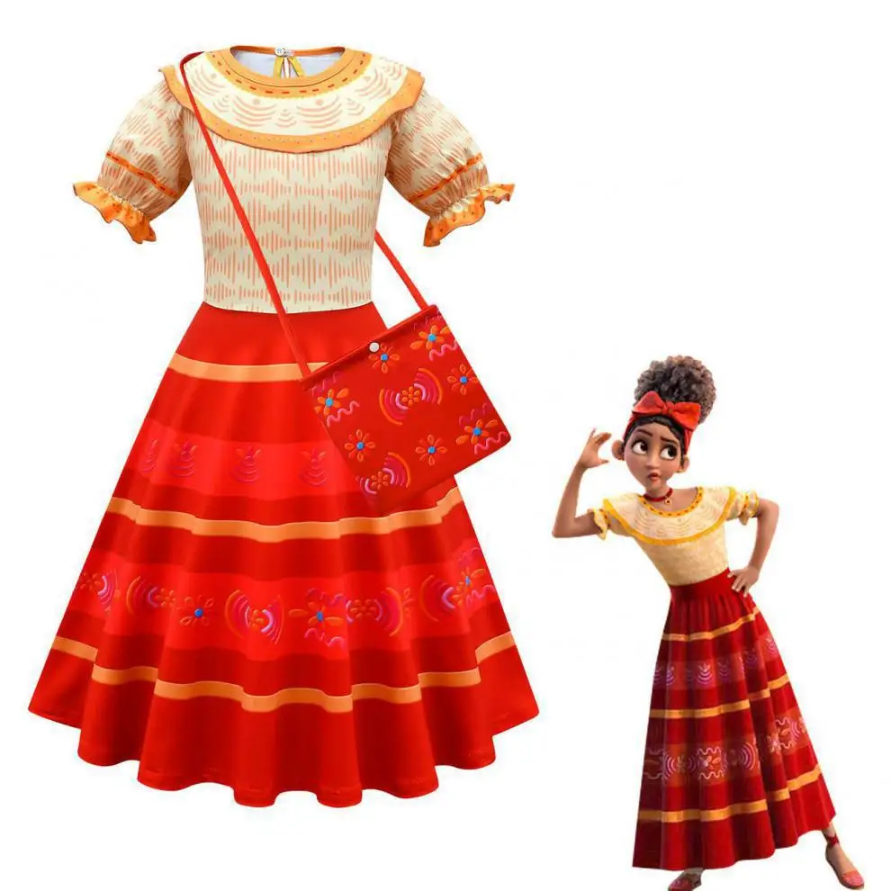 

2022 Charm Mirabel Madrid Cosplay Dresses Carnival Halloween Girl Cosplay Costume Princess Dress Children Party Birthday Outfits