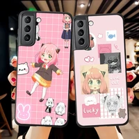 spy x family anime case for samsung galaxy s21 s22 s20 s10 s9 s8 plus ultra s20 fe 5g s10e note 20 10 9 plus lite soft tpu cover