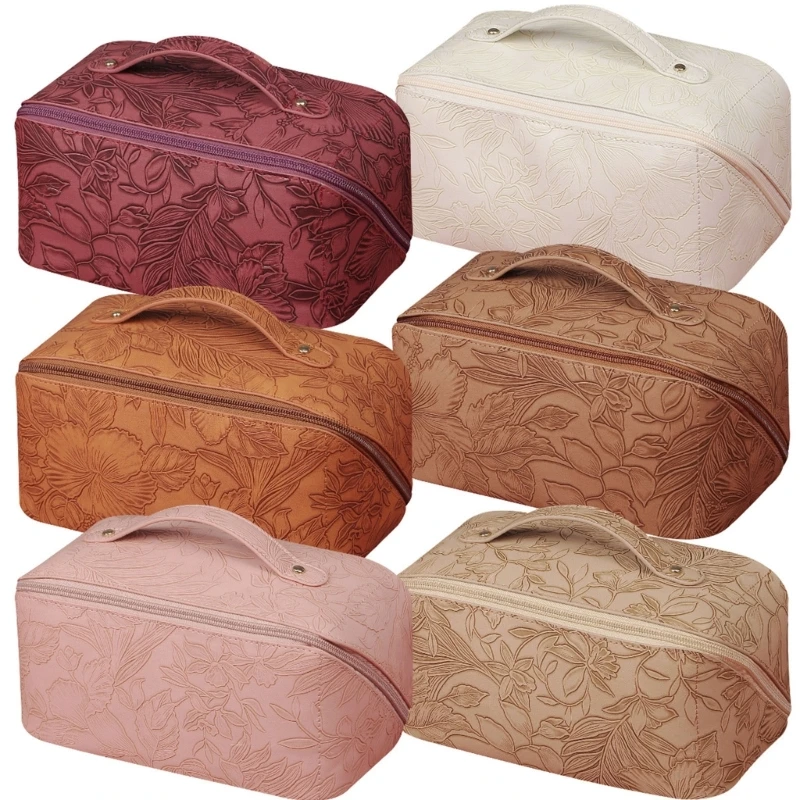 

Вместительные дорожные косметички для туалетных принадлежностей, портативные косметички из искусственной кожи, многофункциональная сумк...