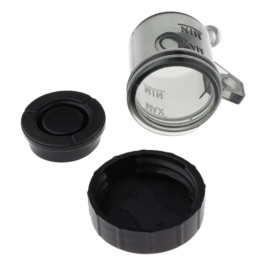 

2X Motorcycle Rear Brake Cylinder Oil Reservoir Tank Cup Black