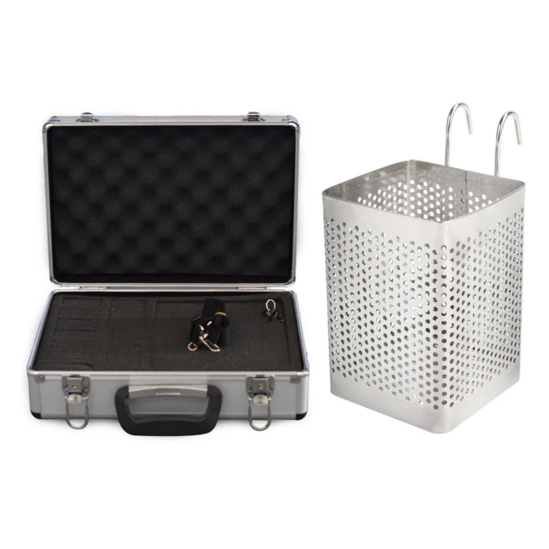 

Kitchen Utensils Chopsticks Perforated Holder Box With Hook Chopsticks With Universal Transmitter Aluminum Bag Case