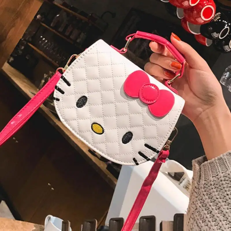 

Сумка на плечо Hello Kitty Y2K с милыми рисунками из аниме, милая вышитая сумка, водонепроницаемая вместительная Милая Праздничная сумка