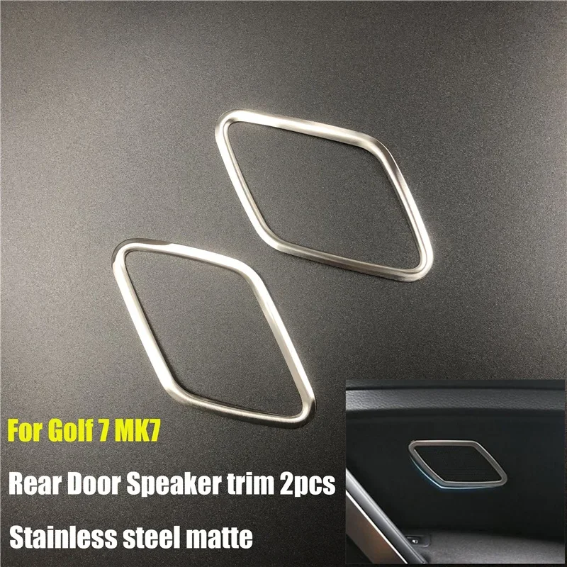 

Автомобильные аксессуары для Volkswagen Golf 7 MK7 MK7.5 2014-2020 внутренняя передняя стойка задняя дверь динамик декоративная крышка отделка