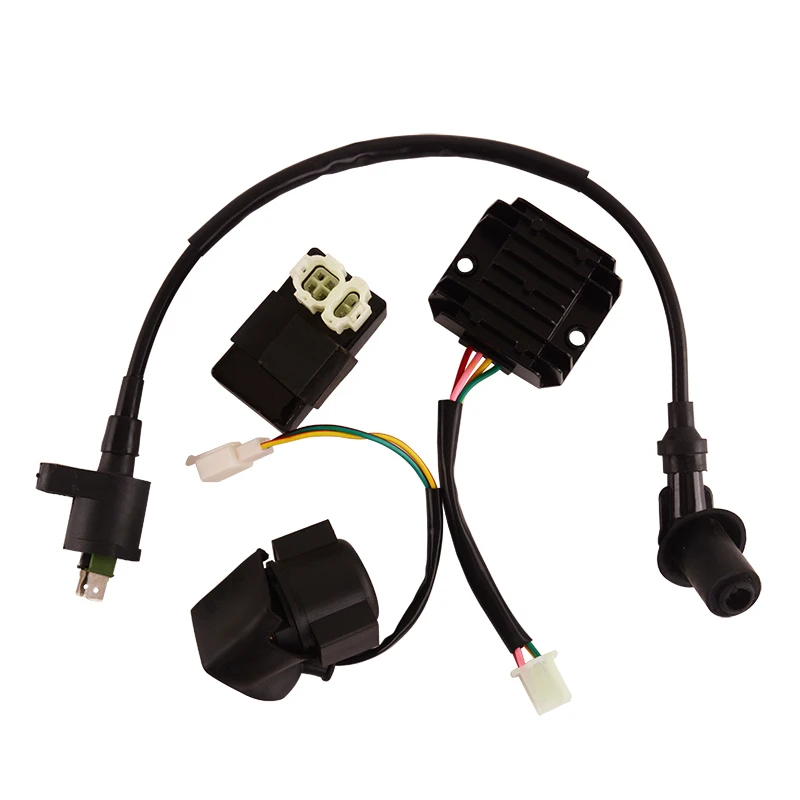 

Motorcycle Accessories GY6 Electric Parts For ATV Scooter Consists Four Components Igniter Voltage Pack Rectifier Relay