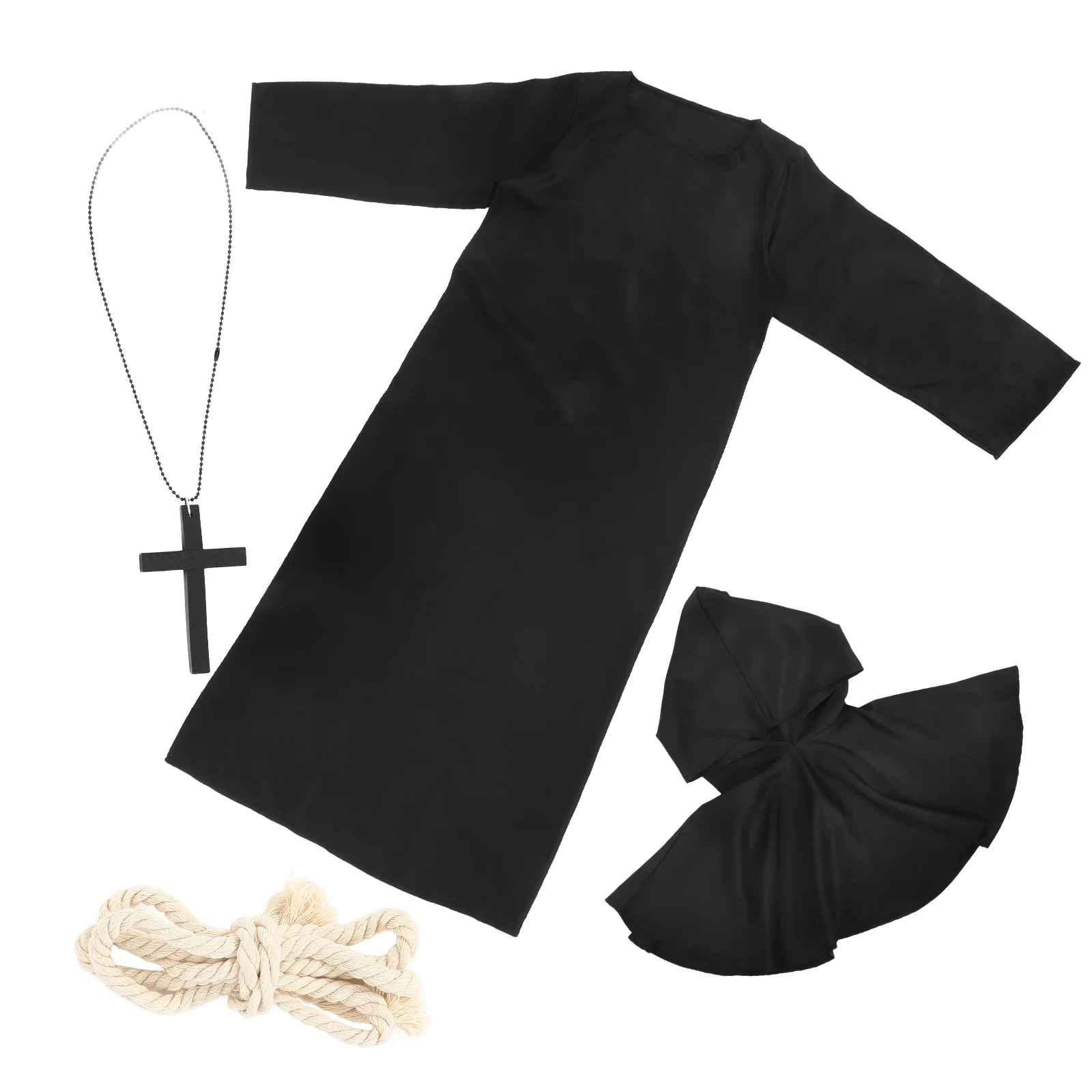 Семейный костюм на Хэллоуин костюмы волшебника халат с капюшоном средневековый