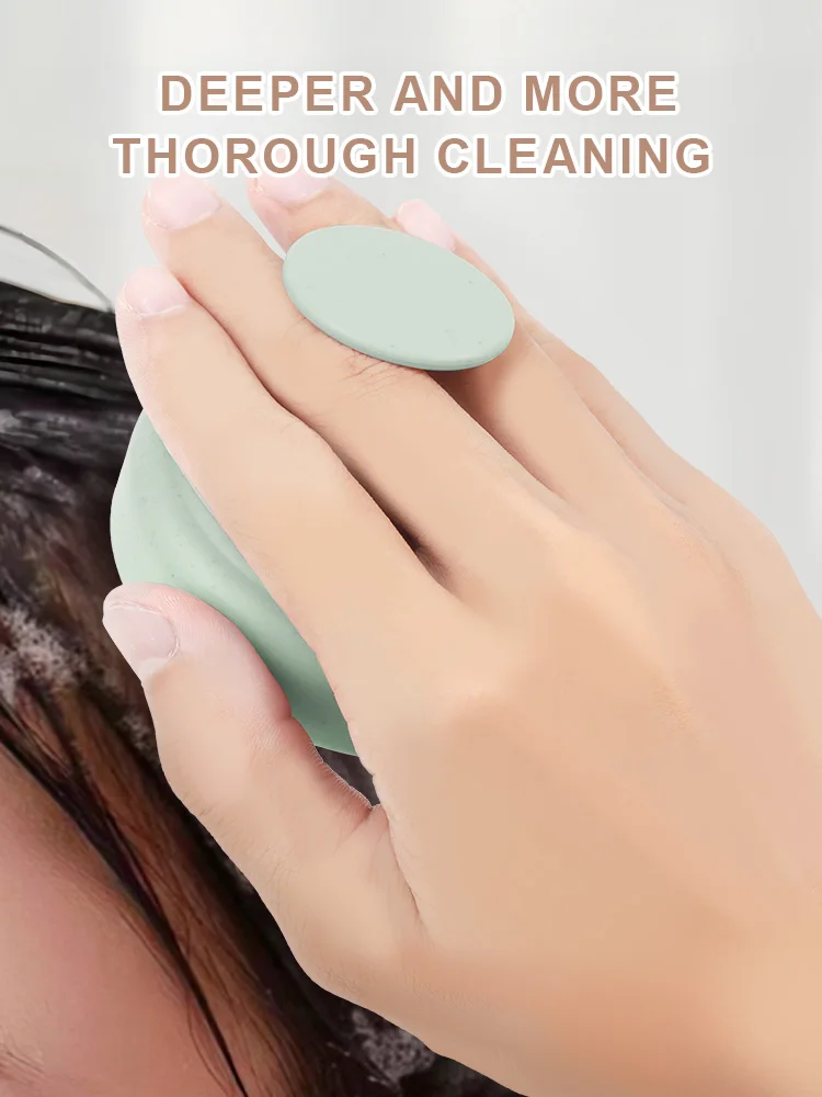 Мягкая силиконовая щетка для мытья головы и волос