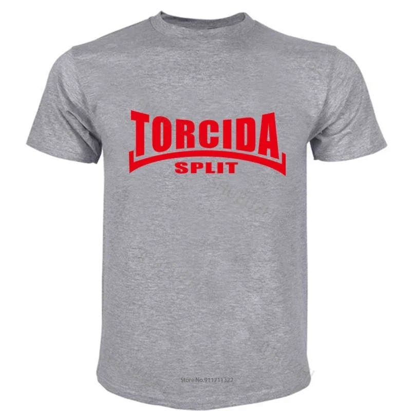 хлопковая футболка для мальчиков модная брендовая мужская свободная Torcida Split Hajduk