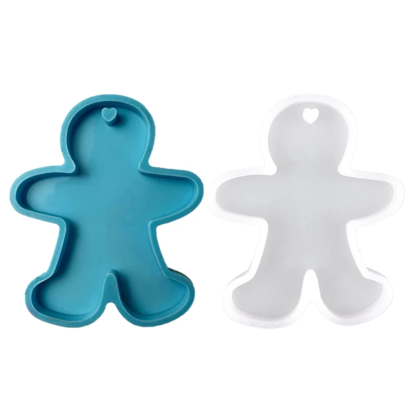 

Gingerbread Man Dangle Resin Silicone Mould Merry Christmas Earrings Mold Pendant Mold Resin Craft Jewelry Making Tool