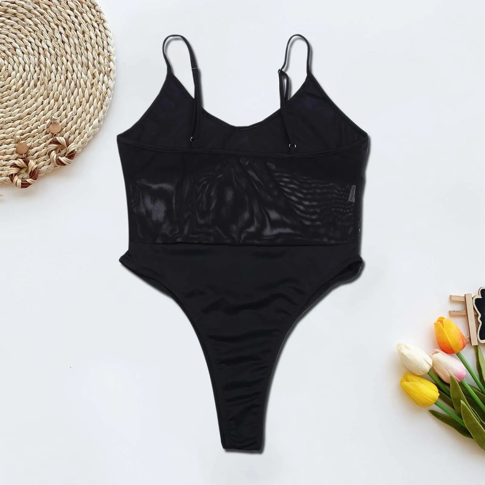 Женская купальная одежда цельный пляжный купальник для загара дышащий бикини на