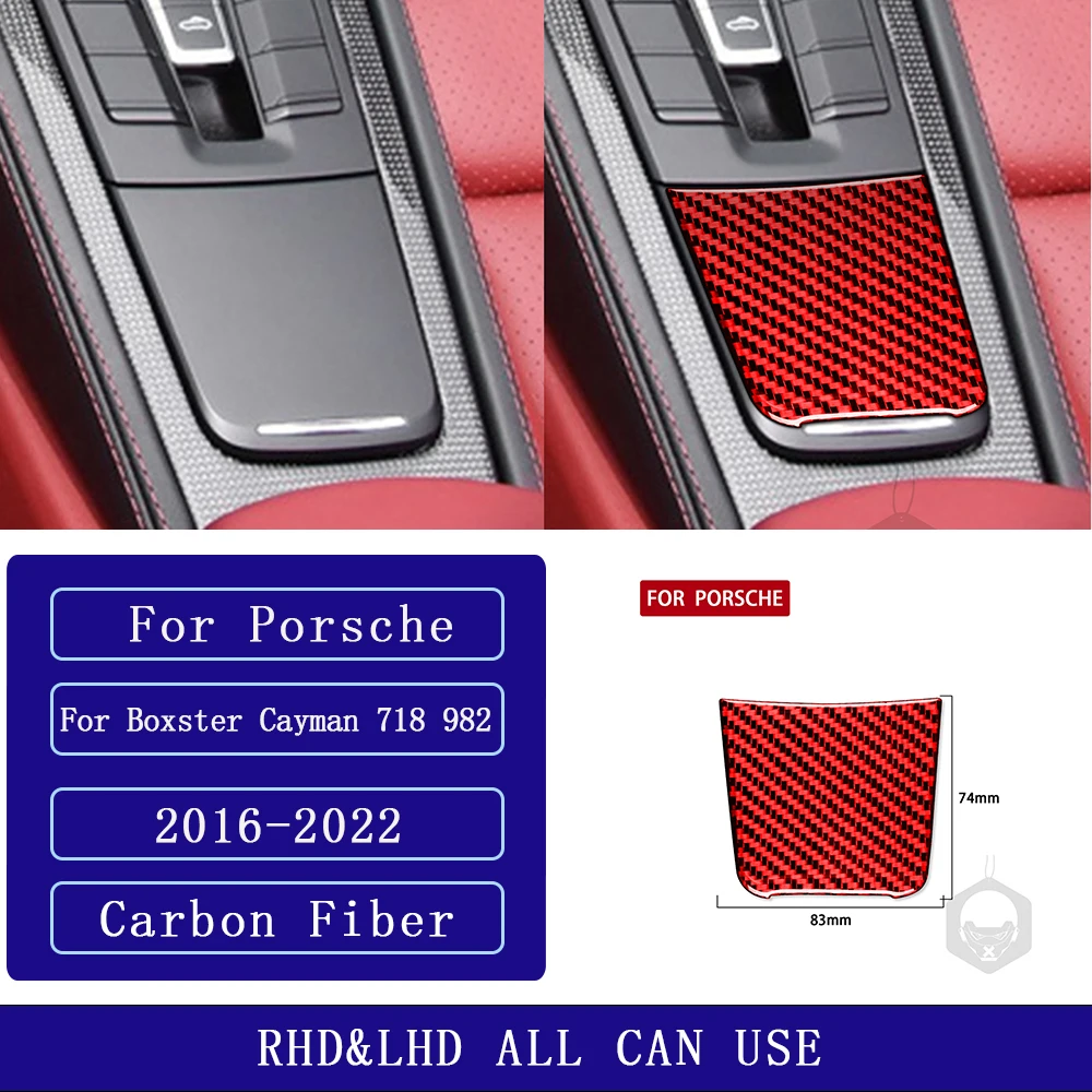 

Для Porsche Boxster Cayman 718 982 2016-2022, углеродное волокно, аксессуары для интерьера автомобиля, декоративные наклейки