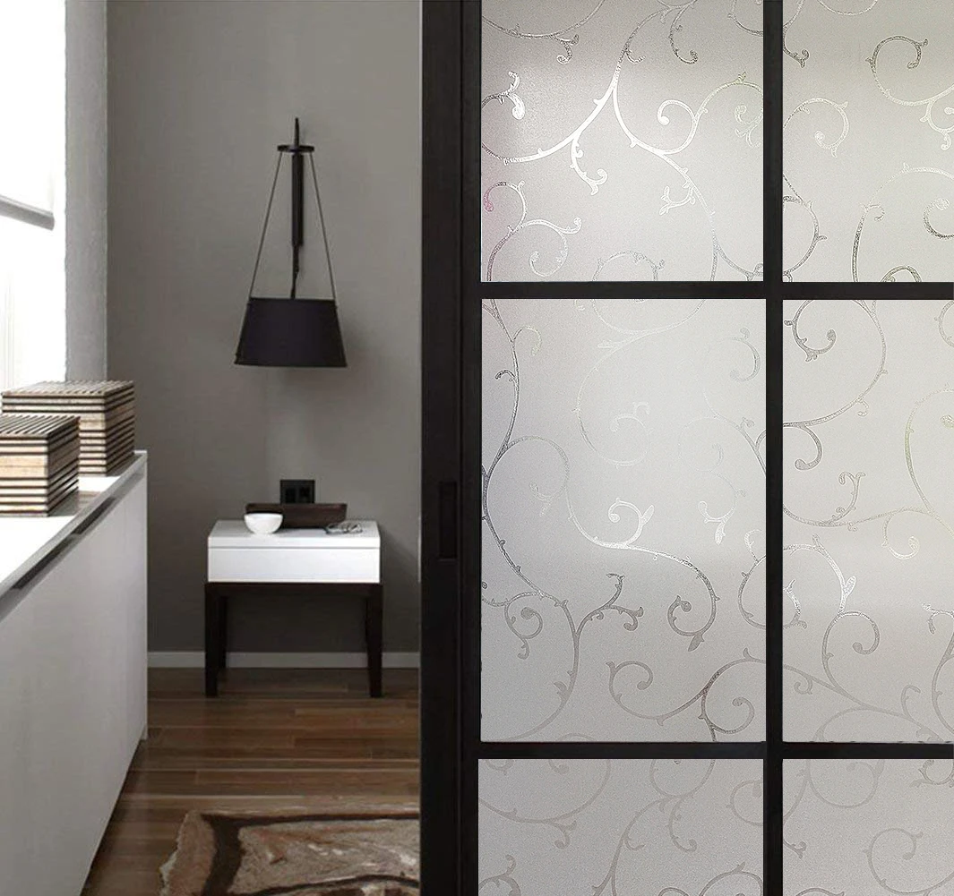 

Статическая липкая пленка для стекла с цветочным узором, 30*200 см, съемная декоративная оконная пленка с защитой от УФ-излучения, контроль теп...