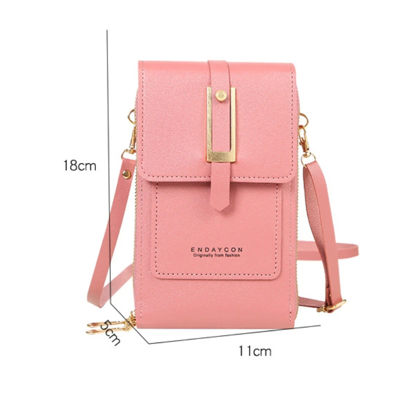 Women Bags Soft Leather Wallets Touch Screen Cell Phone Purse Crossbody Shoulder Strap Handbag for Female  Women's Bags