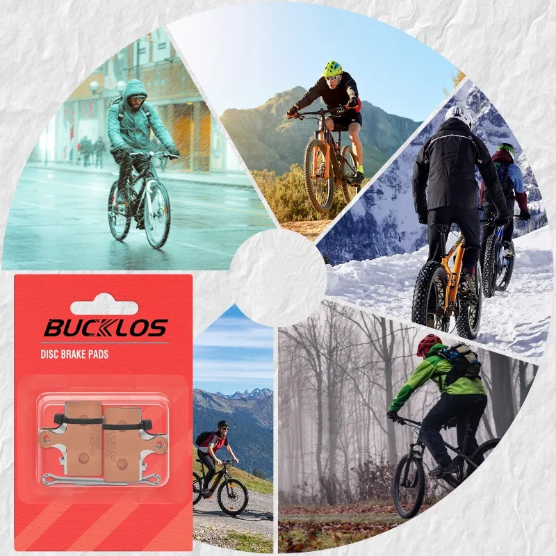 Тормозные колодки BUCKLOS из спеченного металла для велосипедов, совместимые с гидравлическими тормозами SHIMANO F01A, F03C, G01A, G01S, G02A, G03C, для MTB (art.: 3920d4e574db9) - 3920d4e574db9