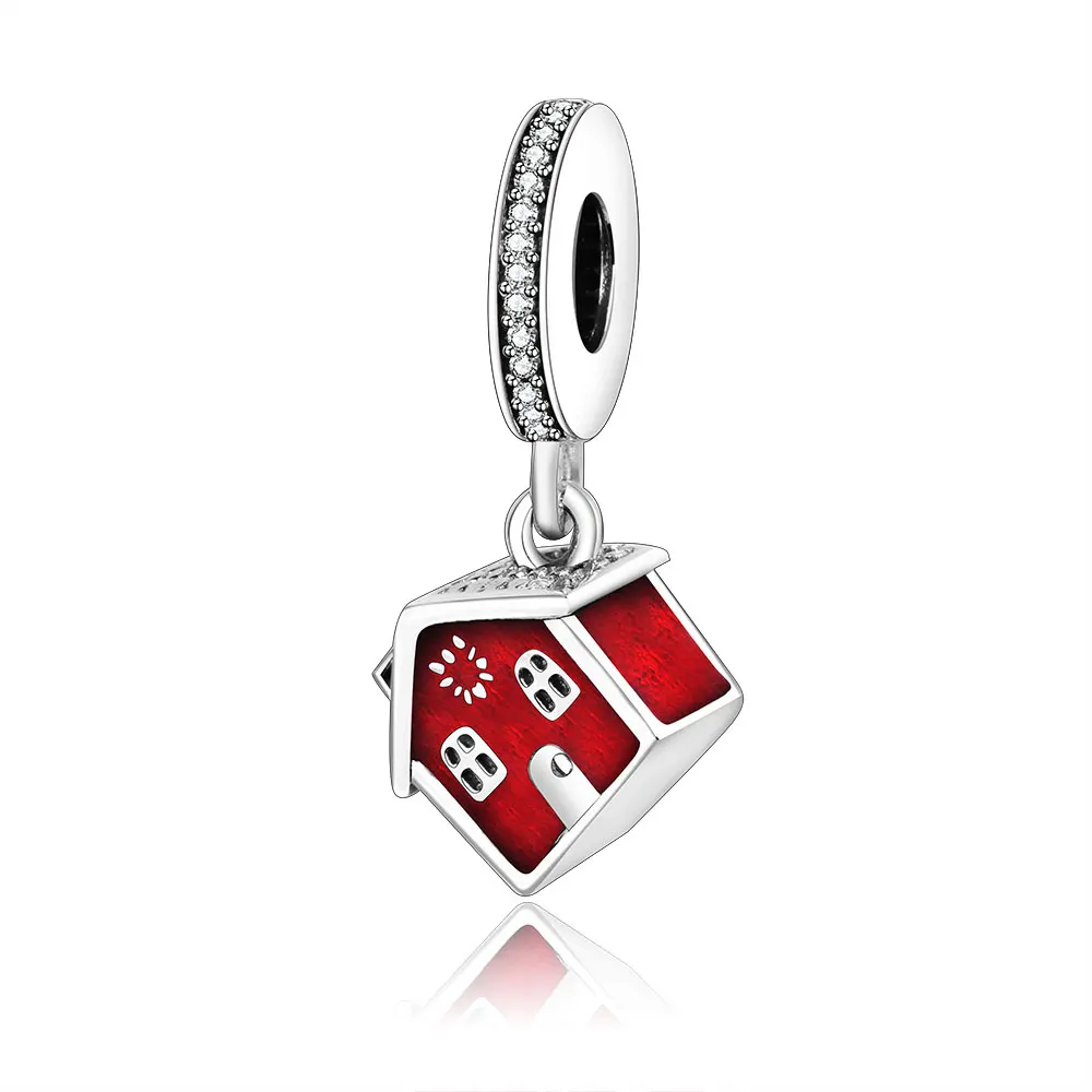 

Подвеска-Шарм «Красный дом» из серебра 925 пробы