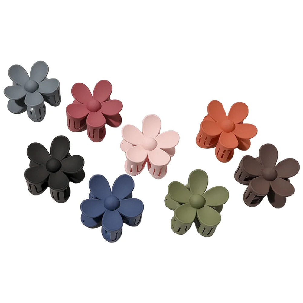 

8 Pcs Flower Hair Accessories Floral Clips Girl Jaw Women Abs Claw Thick Miss Thin