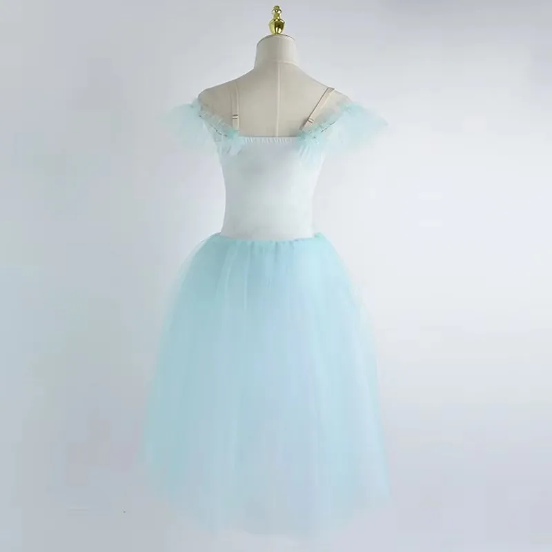 Длинное балетное платье для девочек профессиональная романтическая пачка с