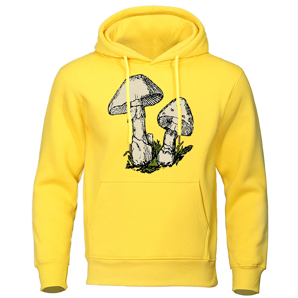 

Mushrooms. Fungi. Cartoons Men Hoodie 2022 New Autumn Hoody Street Fashion Sweatshirt Fleece Loose Oversize Menswear Sweatshirt