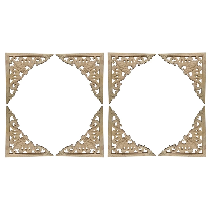 

8 шт., резная аппликация для мебели, 12 х12 см