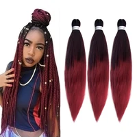 20inch ombre ez braiding hair extensions wholesale synthetic easy hair braids purple brown red afro jumbo braid hair