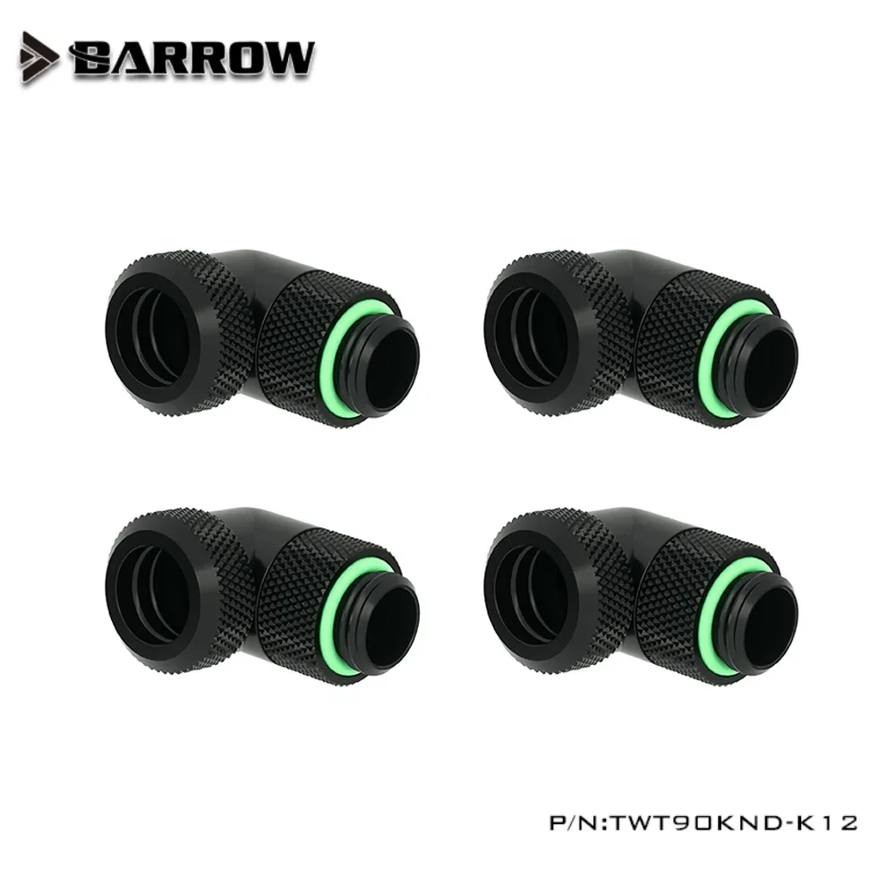 Жесткий трубный фитинг Barrow вращающийся на 90 градусов G1/4 дюйма адаптер для