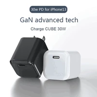 gan 30w fast charger 1 port usb c charging for huawei xiaomi iphone xs max 11 pro samsung galaxy fast charger