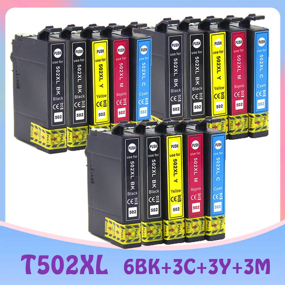 

T502XL 502XL Compatible Ink Full Of Ink Cartridge For Epson T502 XL Expression Home XP-5100 XP-5105 WorkForce WF-2860DWF
