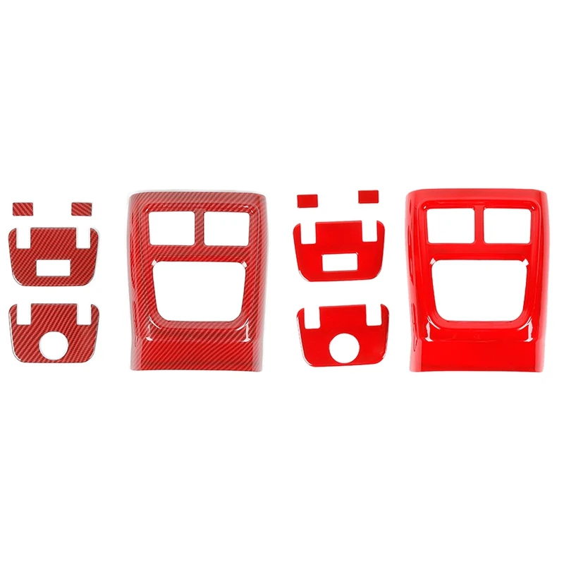 

Car Rear Air Conditioner Outlet Vent Trim Cover Kit ABS For Dodge Charger Chrysler 300C 2015-2021