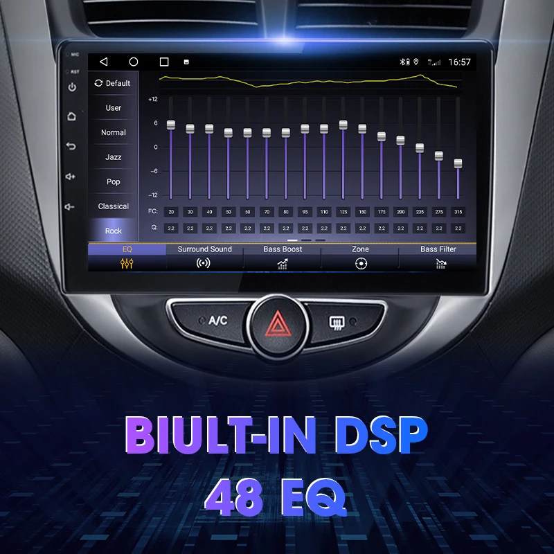 Автомагнитола 2 Din Android 11 мультимедийный видеоплеер для Hyundai Solaris 1 2010-2016 с