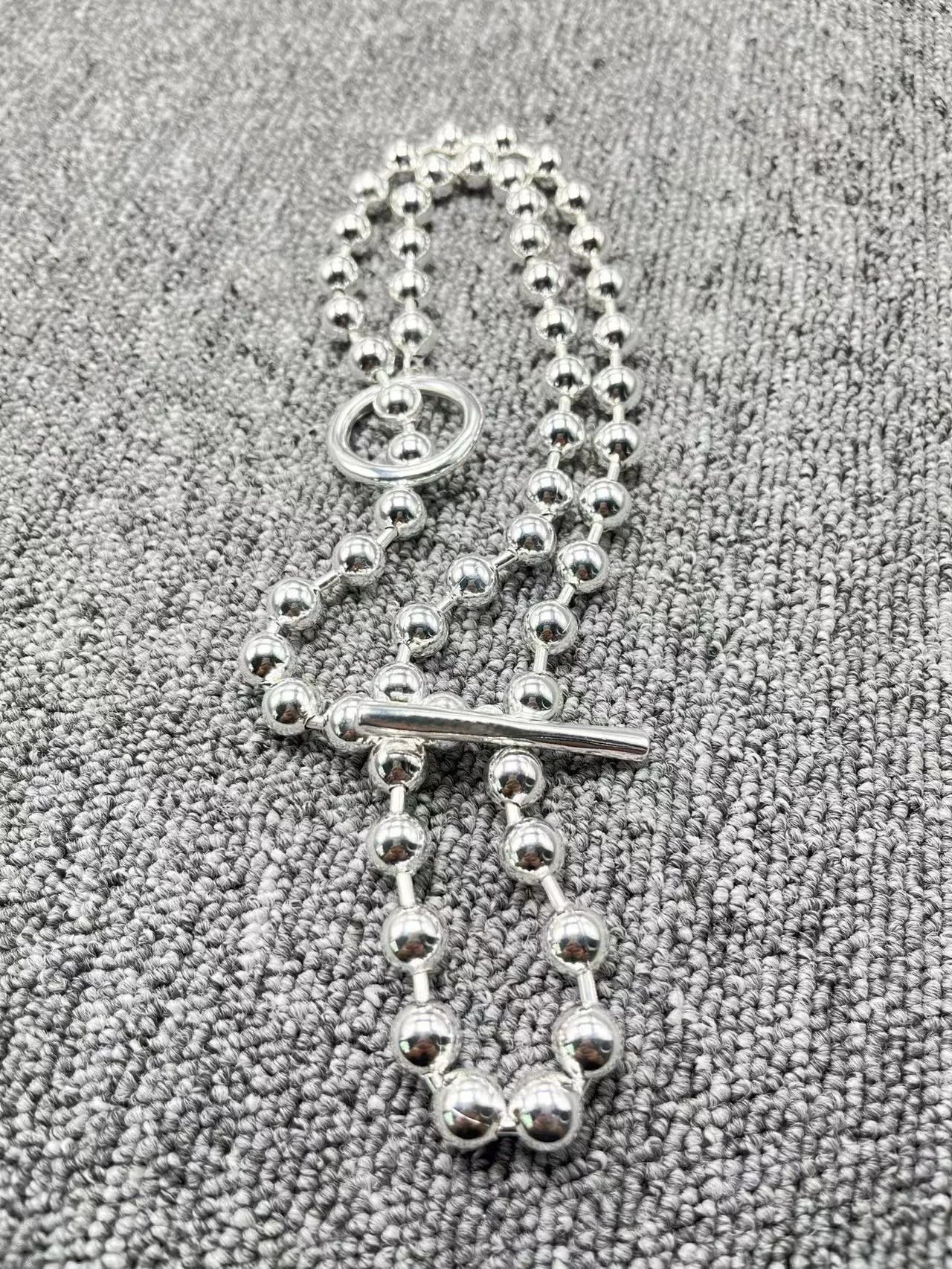 

Европейский и американский хит продаж высококачественные модные гальванические серебряные бусины 925 пробы изысканное роскошное Ожерелье Ювелирные изделия Подарки