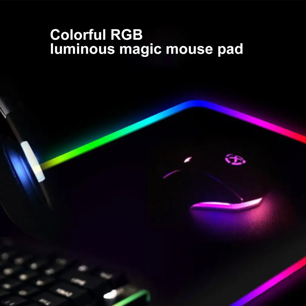 350*250*4mm 1 Pcs Colorful RGB Luminous Symphony Mouse Pad Gaming Mouse Pad RGB Colorful Gaming Mouse Pad Large Mouse Pad