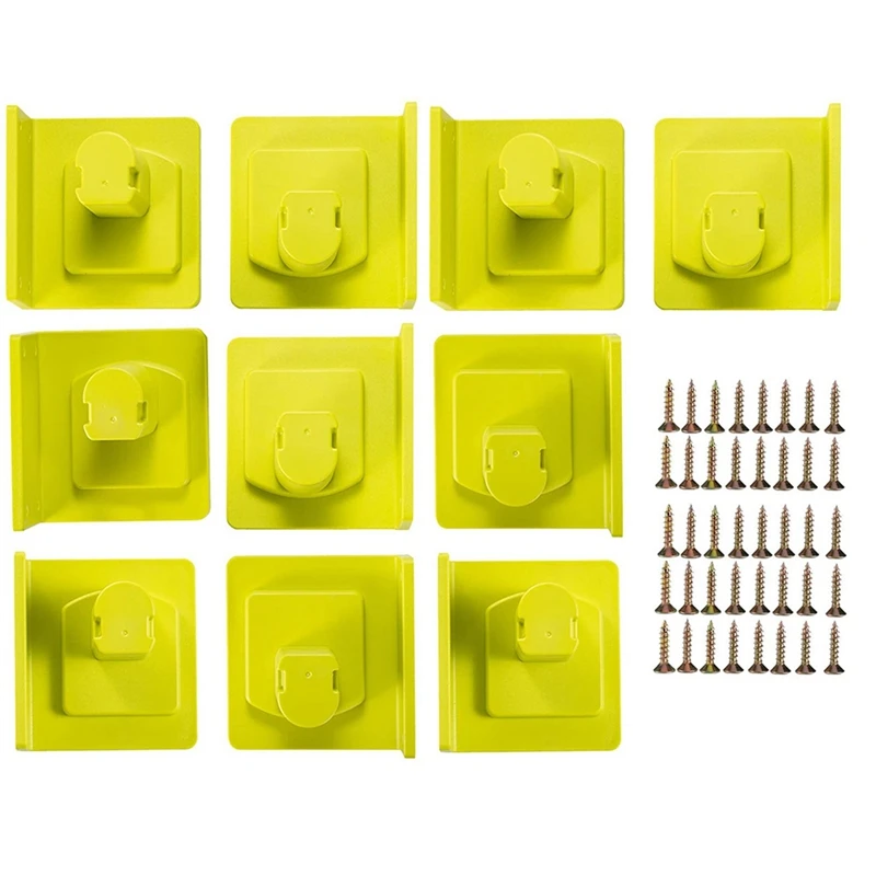 

20 Packs Tools Drill Mount Holder, Fit For Ryobi 18V Tool Holder Dock Hanger With 80 Screws
