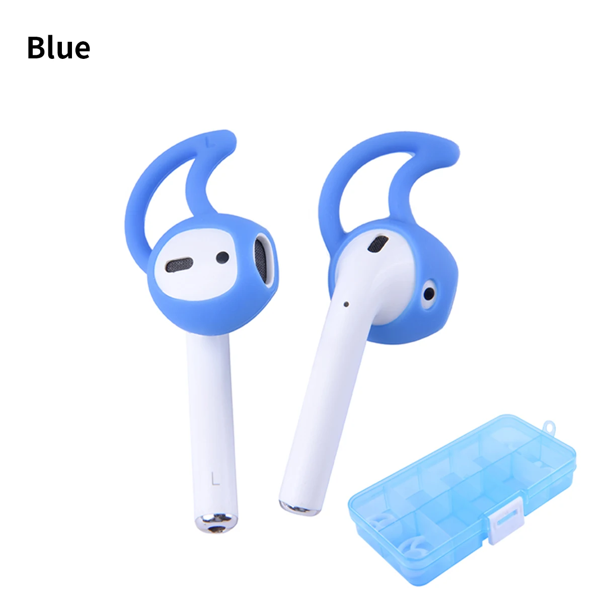 4Pcs Silicone Ear Tips for Apple Airpods Earpods Eartips for OPPO Enco Air Tips XIAOMI Air2 headphones Earhook Anti-drop images - 6