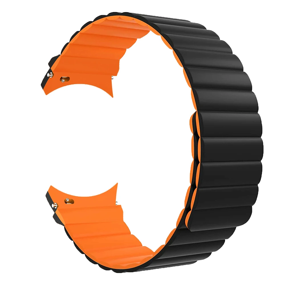 Galaxy Watch4 5 40mm 44mm Curved End No Gaps Strap Only for Samsung Galaxy Watch 4 Classic 46mm 42mm Silicone Magnetic Loop Band