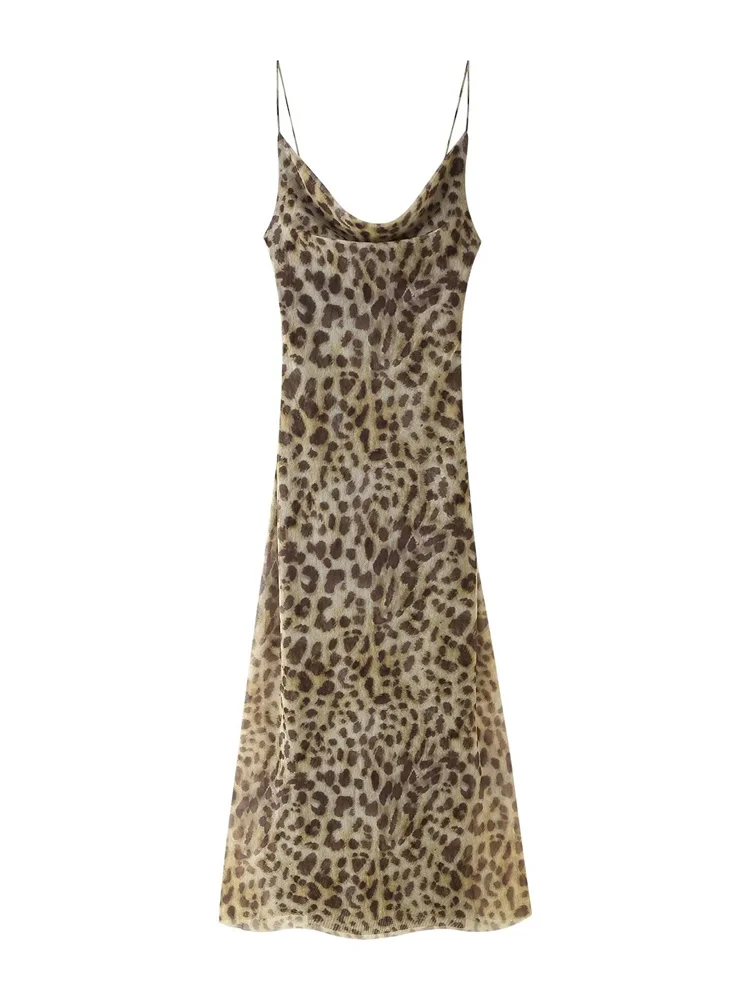 Новинка 2024 женское сексуальное платье-миди Zevity на бретелях-спагетти с