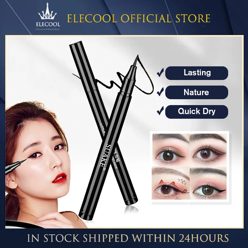 

Профессиональная черная жидкая подводка для глаз, стойкая водостойкая быстросохнущая подводка для глаз, маркер для макияжа, матовая подвод...