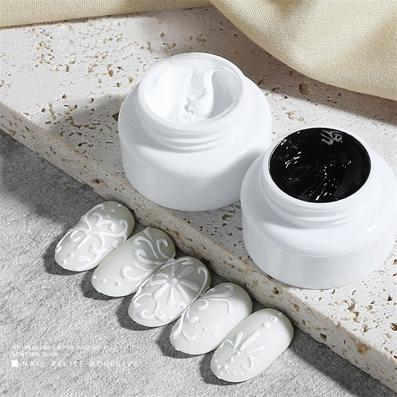 Гель для рисования ногтей 5 мл белый гипсовый Гель-лак 3D-моделирования пластырь