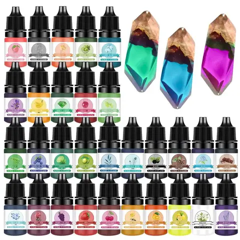 SEVENWELL Жидкие пигменты для эпоксидной смолы 30 цветов