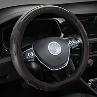 d shape car steering wheel cover for vw jetta 6 2017 2019 golf 7 scirocco bettle 2012 2019 tiguan 2019 2020 auto accesorioss