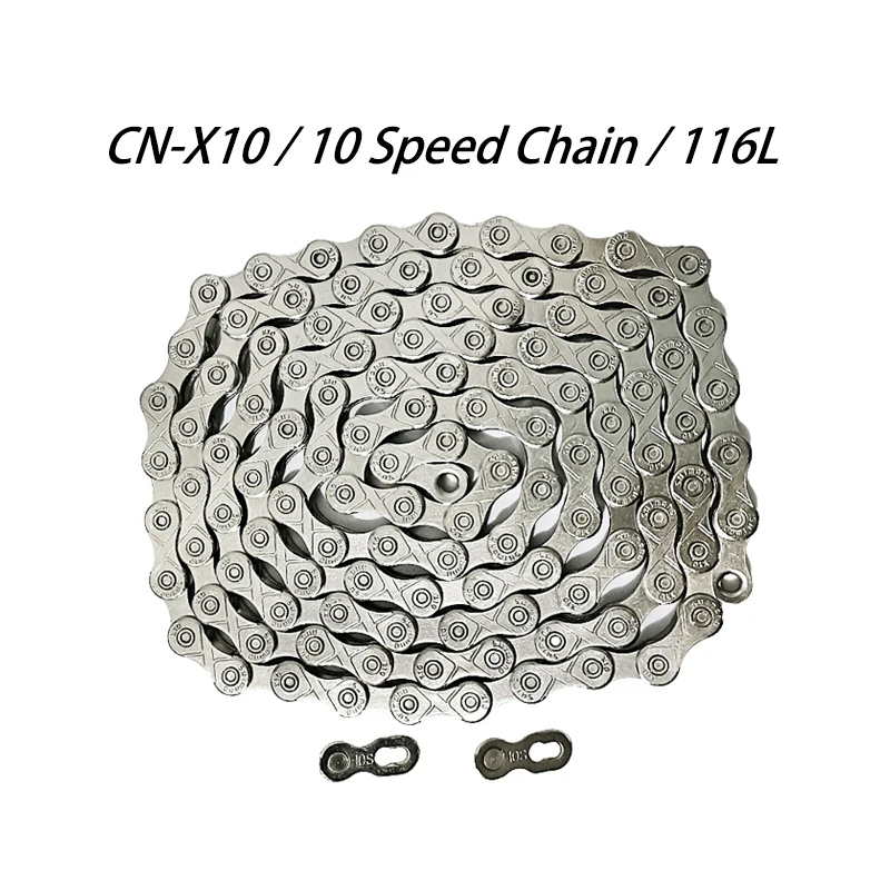 

Оригинальная яркая велосипедная цепь 10, 11 скоростей, горный велосипед MTB 116 звеньев, 30/33 фотоэлектрическая цепь X10