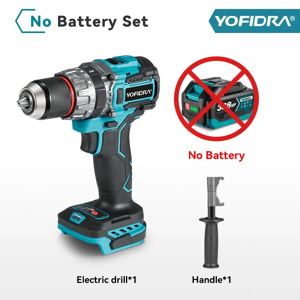 

YOFIDRA Бесщеточная ударная дрель 18В 13мм