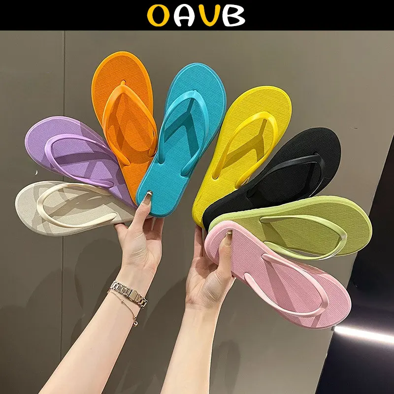 

OAVB Shoes For Women Flip Flops Non-slip Female Slippers Outdoor Beach Sandals Women Soft Sole Slipper Sandal Summer 2023