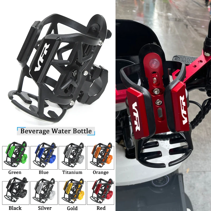 

For HONDA VFR750 VFR800 VFR400 VFR1200 VFR 800 750 400 1200 Moto Beverage Water Bottle Drink Cup Holder Sdand Mount Accessories